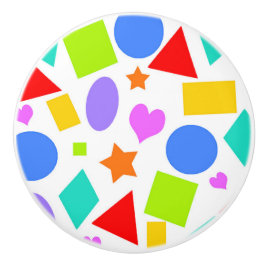 Vormen en kleuren keramische knop