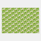 Vormen in Groen op een Reeks van het VerpakkingsPa Inpakpapier Vel (Voorkant 2)