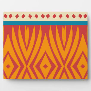 Vormen in retro kleuren fotoplaat
