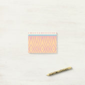Vormen in retro kleuren post-it® notes (Op bureau)