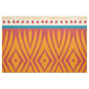 Vormen in retro kleuren stof