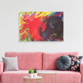Vormen van Franz Marc,  kunst Canvas Afdruk (Insitu (Woonkamer))