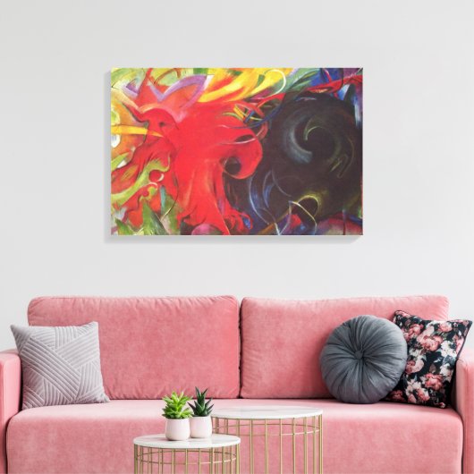 Vormen van Franz Marc,  kunst Canvas Afdruk (Insitu (Woonkamer))