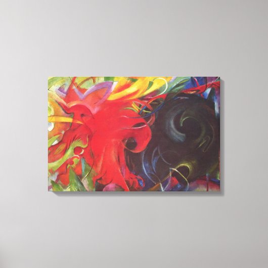 Vormen van Franz Marc,  kunst Canvas Afdruk (Voorkant)