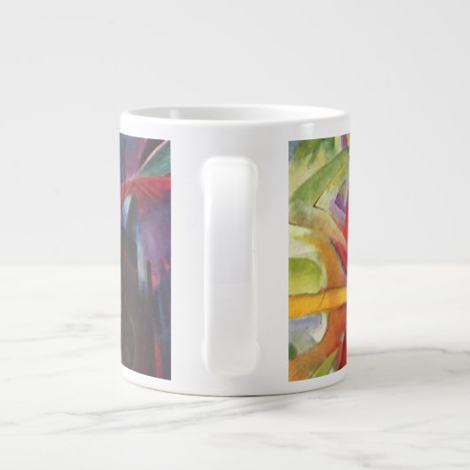 Vormen van Franz Marc,  kunst Extra Grote Mok (Achterkant)