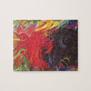 Vormen van Franz Marc, kunst Legpuzzel