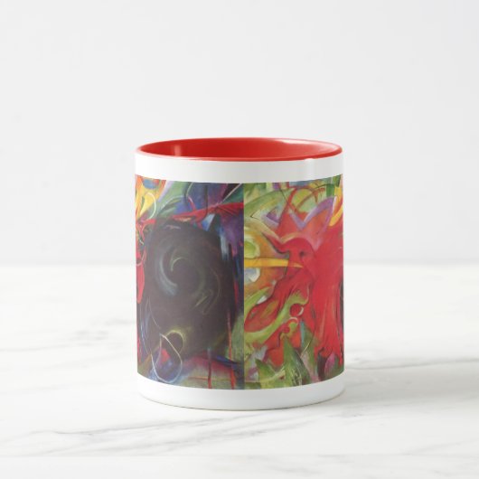 Vormen van Franz Marc,  kunst Mok (Midden)