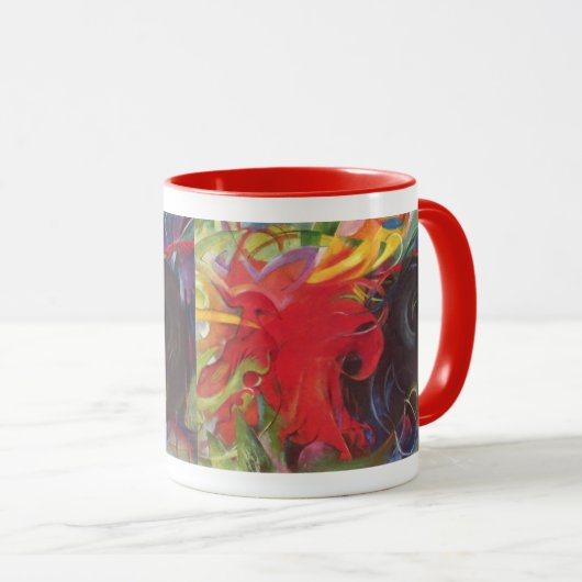 Vormen van Franz Marc,  kunst Mok (Voorkant rechts)