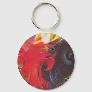 Vormen van Franz Marc, kunst Sleutelhanger