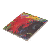 Vormen van Franz Marc,  kunst Tegeltje (Zijkant)