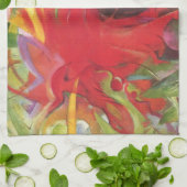 Vormen van Franz Marc,  kunst Theedoek (Gevouwen)