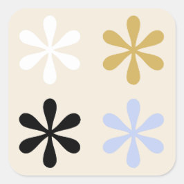 Vormen Vierkante Sticker