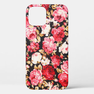 vormig patroon van tapijtbloemen iPhone 12 hoesje