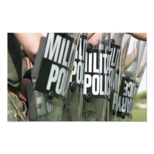 vorming van oproerbeheersing foto afdruk (Voorkant)