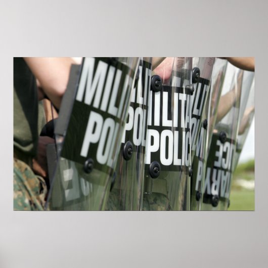 vorming van oproerbeheersing poster (Voorkant)