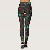 Vormt all-over-print Leggings (Achterkant)