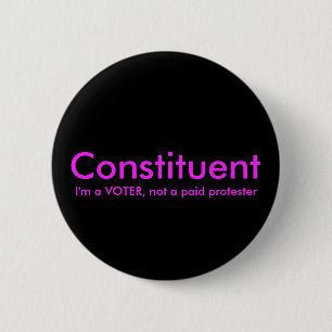 Vormt geen betaalde protesterpolitieke Button
