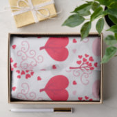 Vormt het hekpatroon van Valentijnse Tissuepapier (Geschenk)