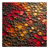 Voronoi Portret - Kunst in reliëf Perfect Poster (Voorkant)