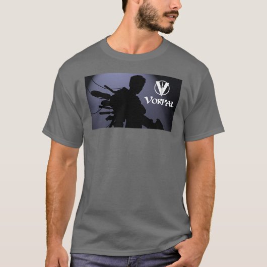Vorpal Comic Book TShirt : Silhouette Bleue (Devant)