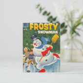 vorst op Schaatsen Briefkaart (Staand voorkant)