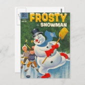 vorst op Schaatsen Briefkaart (Voorkant / Achterkant)