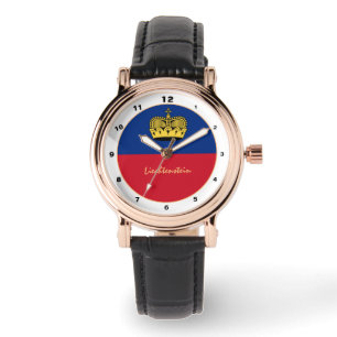 Vorstendom Liechtenstein en mode van stamhout Horloge