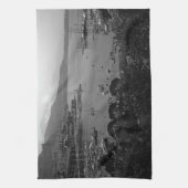 Vorstendom Monaco De haven Theedoek (Verticaal)
