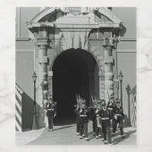Vorstendom Monaco — princely paleis Wijn Etiket (Enkel label)