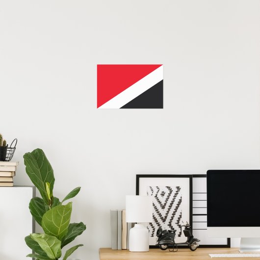 Vorstendom Sealand Flag Poster (Thuiskantoor)