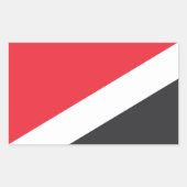 Vorstendom Sealand Flag Rechthoekige Sticker (Voorkant)