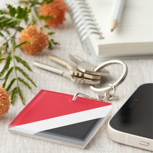 Vorstendom Sealand Flag Sleutelhanger (Voorkant Rechts)