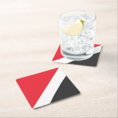 Vorstendom Sealand Flag Vierkante Kartonnen Onderzetter (Insitu)