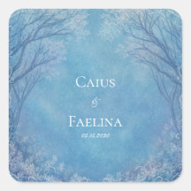 Vorstig Azuur Filigraan Winter Woud Bruiloft