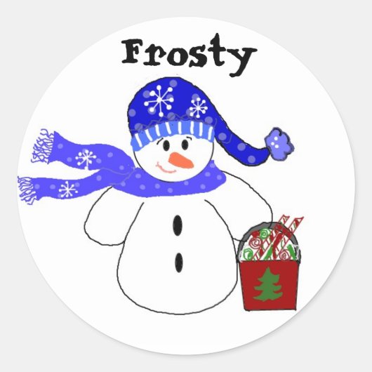 Vorstig Ronde Sticker (Voorkant)