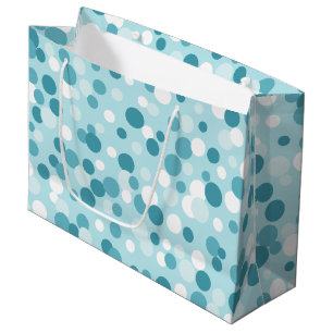 Vorstige Blauwe Kerststippen Grote Cadeautas