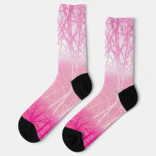 Vorstige Nevelige Bomen in Perzik en Roze Sokken