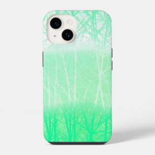 Vorstige Nevelige Takken Mint Groen iPhone 14 Hoesje