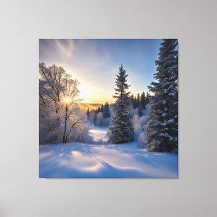 Vorstige Ochtend Canvas Afdruk