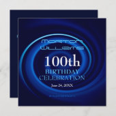 Vortex 100e anniversaire Invitation (Devant / Derrière)