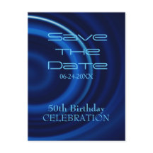 Vortex 50th Birthday Save the Date - Briefkaart