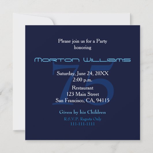 Vortex 75e anniversaire Invitation (Dos)