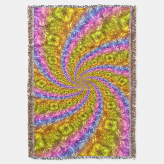 Vortex Abstrait psychédélique Jeter la couverture (devant Vertical)