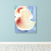 Vortex Blanc Calla Lily Toile Florale Art Imprimer (Insitu (Plancher de Bois))
