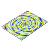 Vortex carnet en bleu et jaune (Côté gauche)