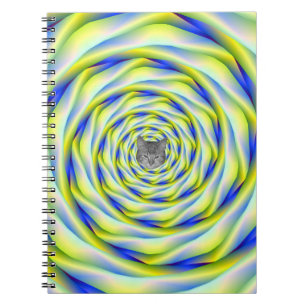 Vortex carnet en bleu et jaune
