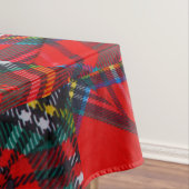 vortex de couleur écossaise sur nappe (In Situ)