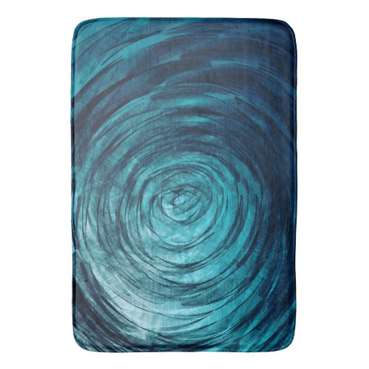 Vortex de saphir - tapis de bain (devant Vertical)