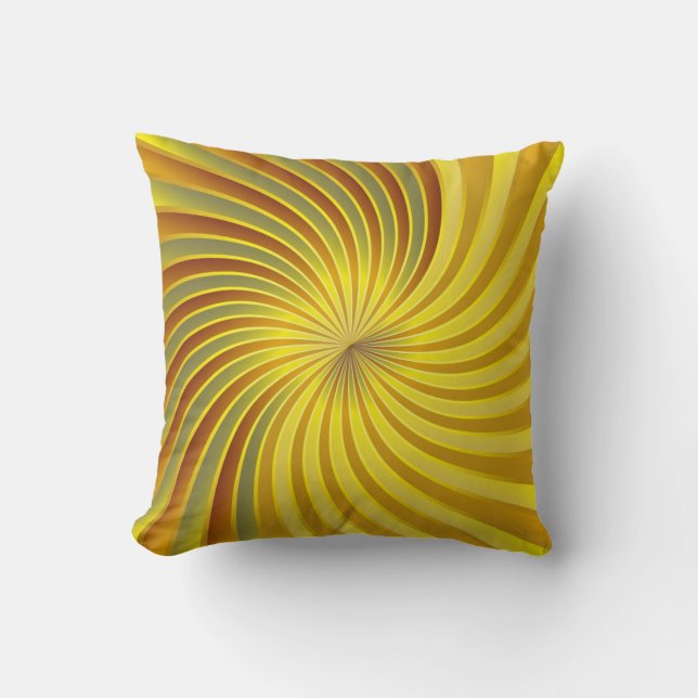 Vortex en spirale d'or de coussin (Recto)