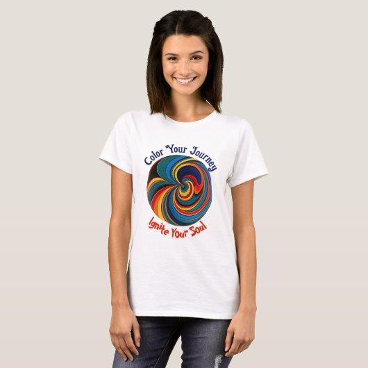 Vortex - Kleur uw reis T-shirt (Voorkant volledig)